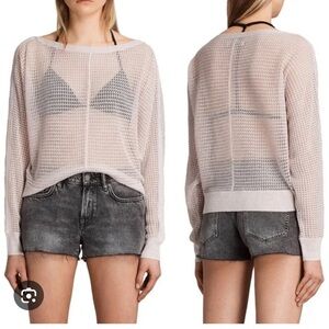 All Saints Elle Levita Women's Sweater in Pink